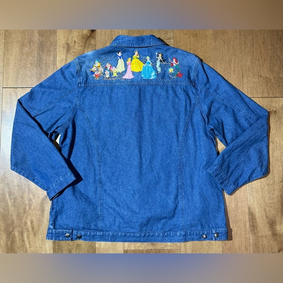 Disney The Bradford Exchange Embroidered Characters Denim Jacket Women’s Size 2X - Picture 2 of 6